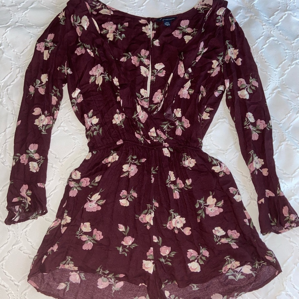 American Eagle floral romper